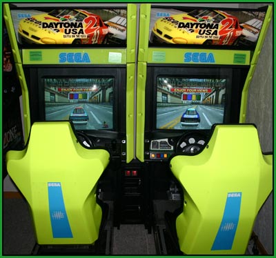 A picture of my sega daytona 2 arcade game